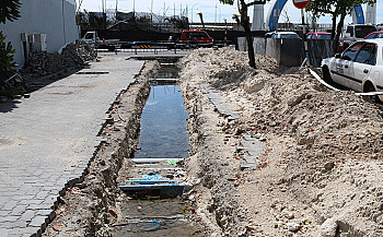 Construction site; new breeding area for mosquitoes