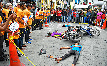 Road Safety Walk held yesterday