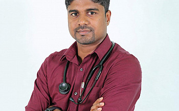 Dr Mohamed Nazeef- the first permanent Maldivian physician at Kulhudhuffushi Hospital