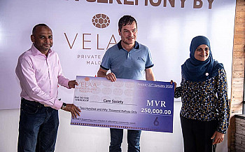 Velaa Private Island donates MVR 250,000 to three NGOs